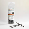 EcoTouch Black Rice Straws — 8mm × 22cm (20 Pack)