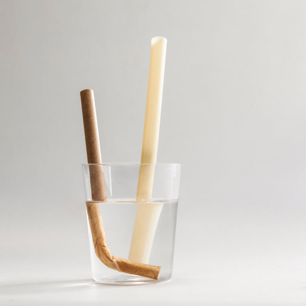 EcoTouch Natural Rice Straws — 12mm × 22cm (45 Pack)