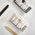 EcoTouch Black Rice Straws — 6mm × 22cm (100 Pack)