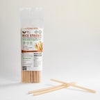 EcoTouch Natural Rice Straws — 8mm × 22cm (20 Pack)
